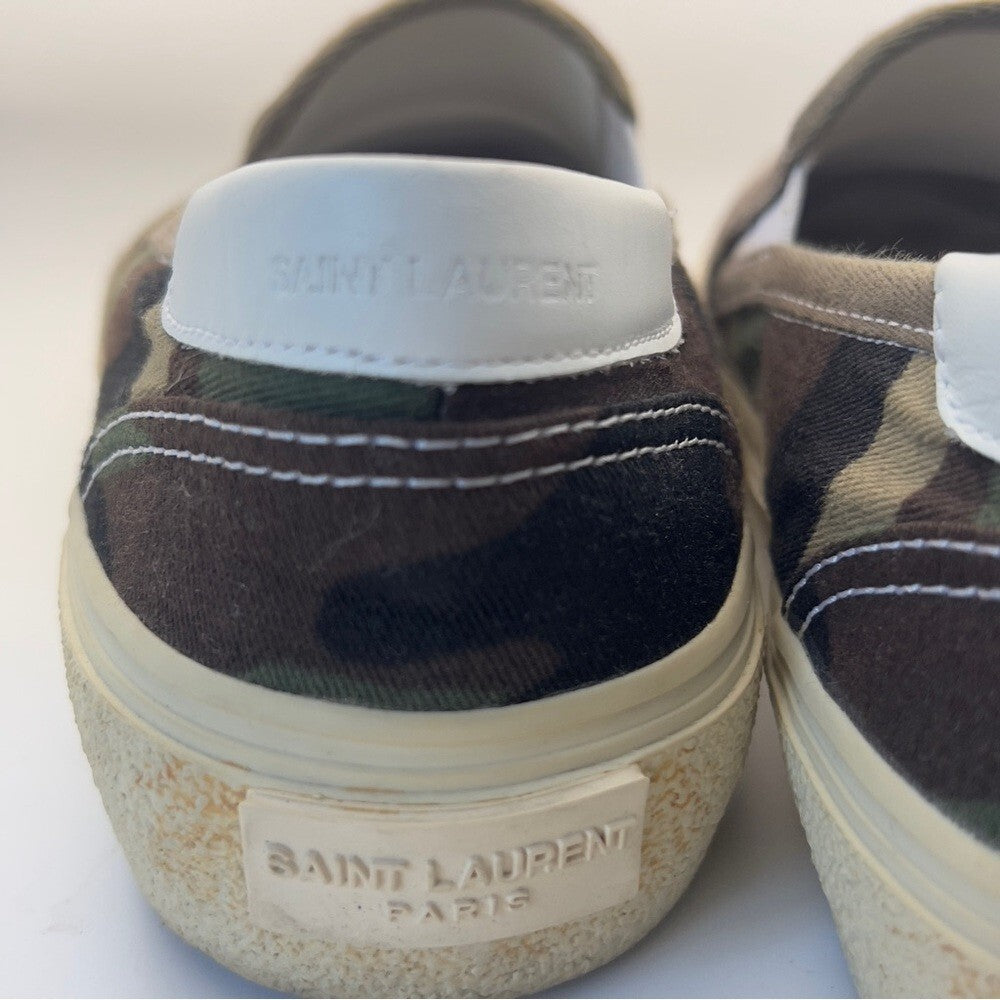 SAINT LAURENT Camo Sneakers, 38.5 NWOT