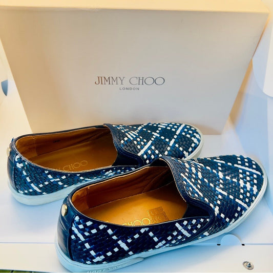 JIMMY CHOO Woven Sneakers, 38