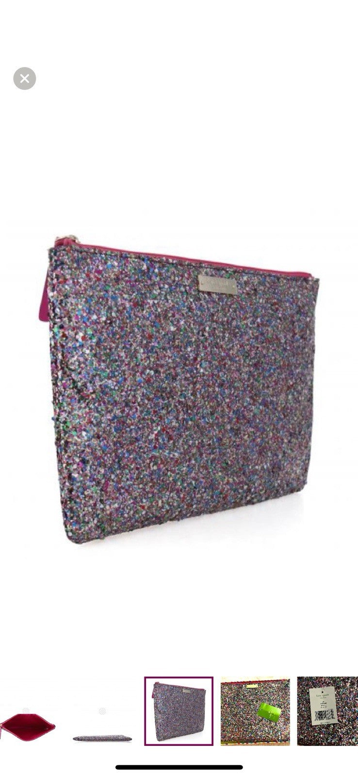 Kate Spade New York GIA GLITTERBALL CLUTCH, NEW IN BOX