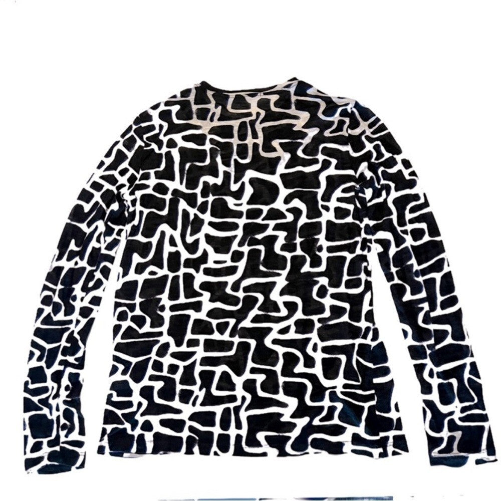 Proenza SCHOULER giraffe long sleeved tissue tee, XS
