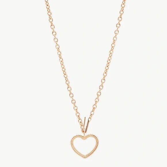 Studio Grun Rose Gold Heart Necklace