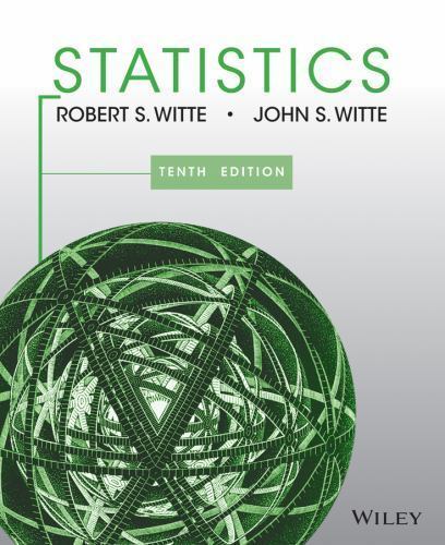 Good19 Statistics, Witte, John S. 10th Edition
