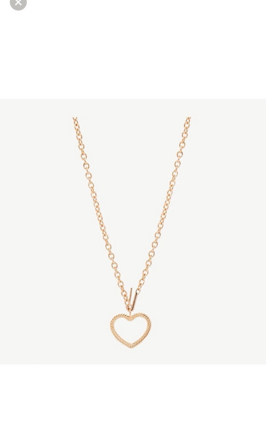 Studio Grun Rose Gold Heart Necklace 