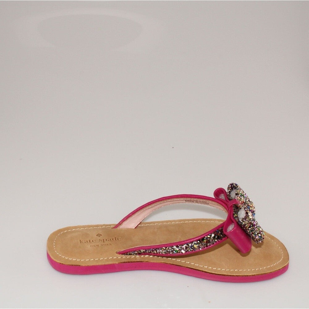 KATE SPADE MULTI GLITTERBALL Pink “Napa Icarda” Sandals, 8 NWOT