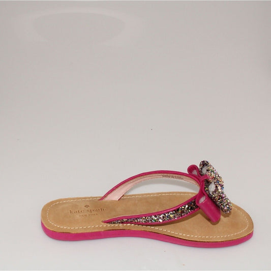 KATE SPADE MULTI GLITTERBALL Pink “Napa Icarda” Sandals, 8 NWOT