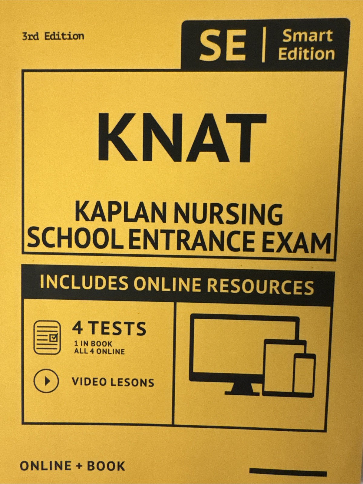 KNAT Full Study Guide: Smart Edition Academy Kaplan Nursing Entrance Exam - GOOD