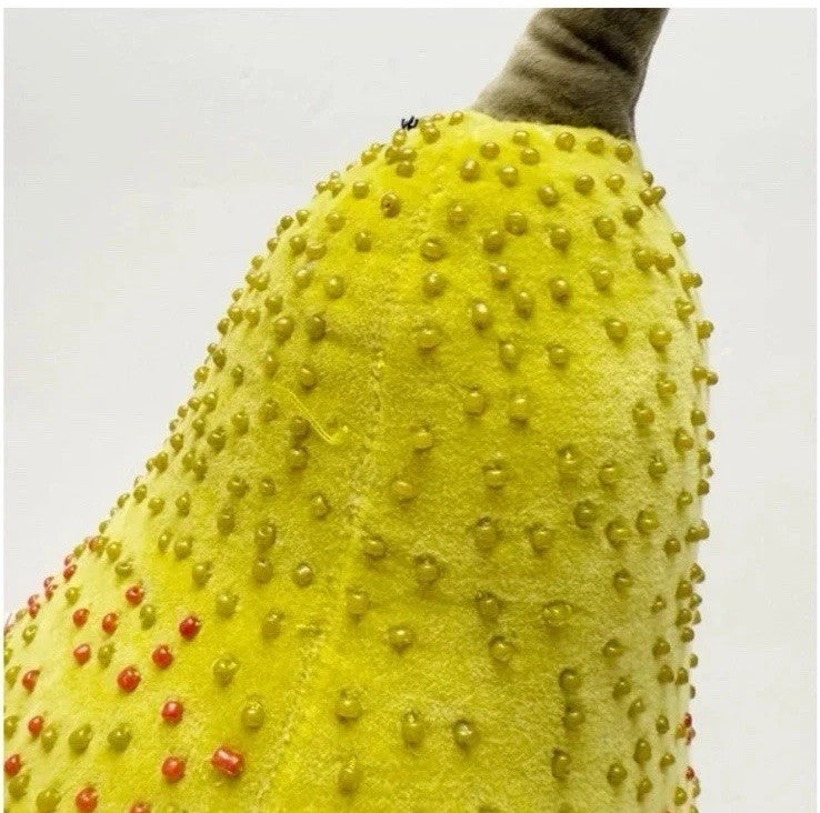 John Derian For Target 2024 14"x8" Beaded Pear Pillow Thanksgiving & Fall Decor