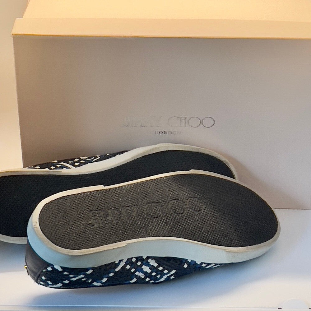 JIMMY CHOO Woven Sneakers, 38