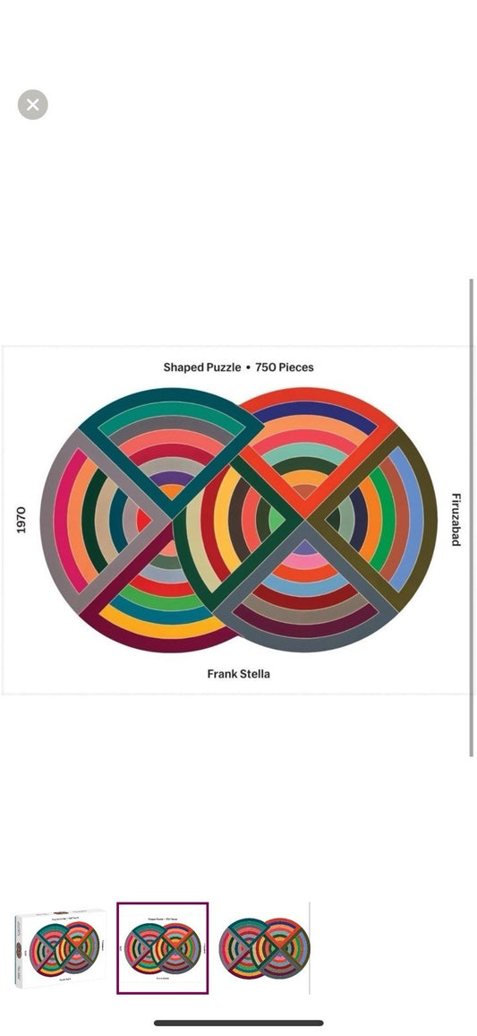MoMA Frank Stella 750 Piece Shaped Puzzle by Galison (2019, Merchandise, Other)