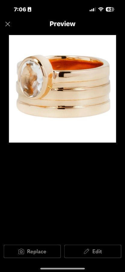 Studio Grun “Stack” of one ring, size 6
