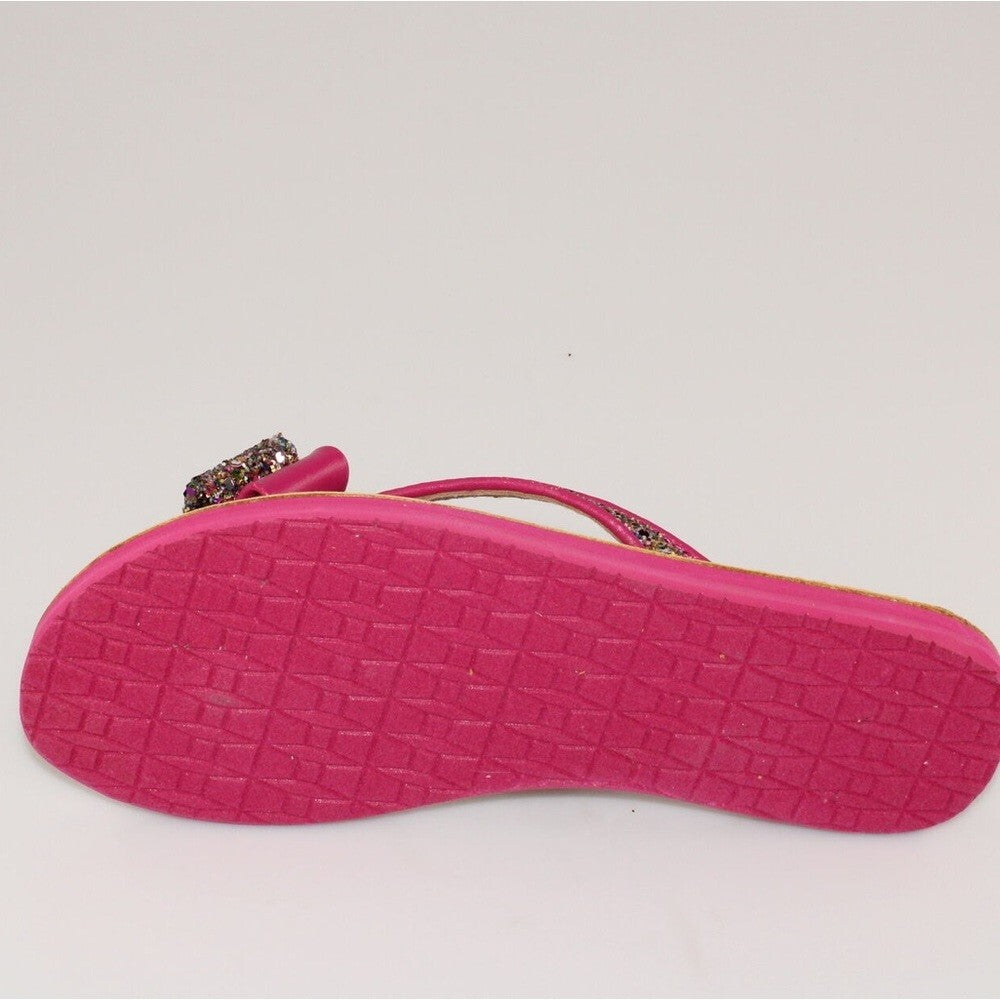 KATE SPADE MULTI GLITTERBALL Pink “Napa Icarda” Sandals, 8 NWOT