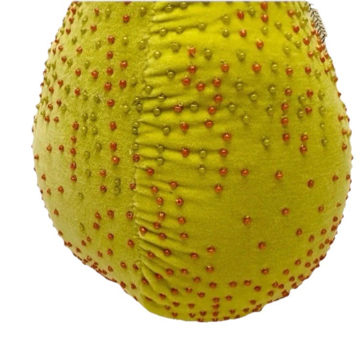 John Derian For Target 2024 14"x8" Beaded Pear Pillow Thanksgiving & Fall Decor