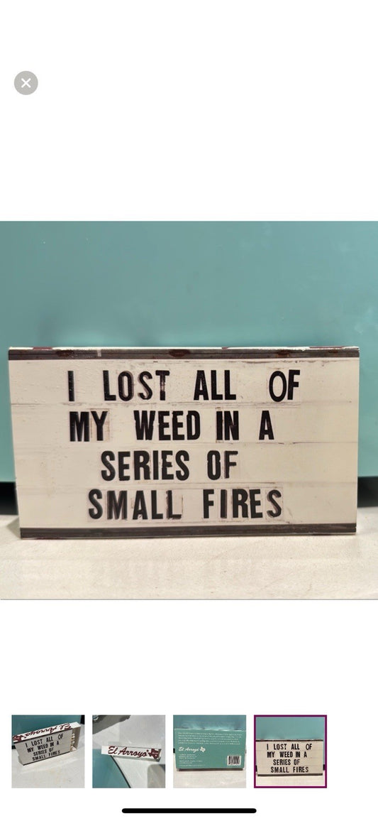 El Arroyo’s Matchbook “I Lost My Weed In A Series Of Small Fires”