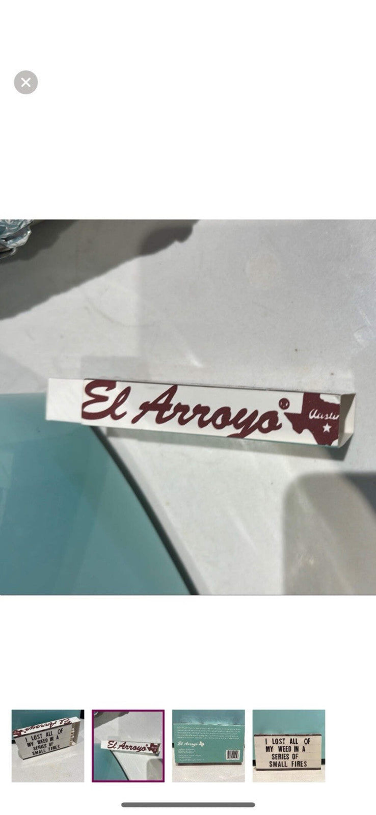 El Arroyo’s Matchbook “I Lost My Weed In A Series Of Small Fires”