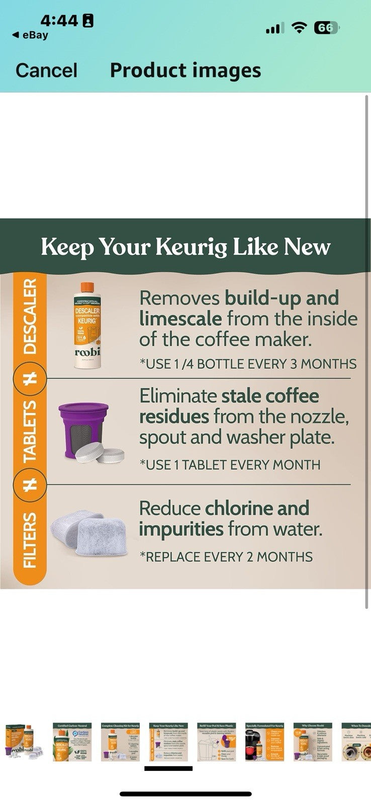 KEURIG CLEANER DESCALER KIT