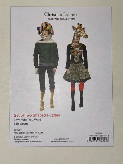 Christian Lacroix Heritage Collection Love Who You Want 750 Piece Shaped Puzzle