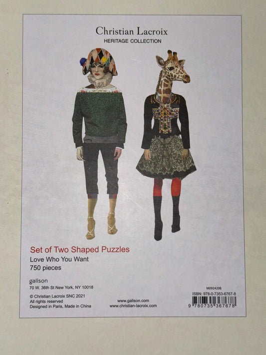 Christian Lacroix Heritage Collection Love Who You Want 750 Piece Shaped Puzzle