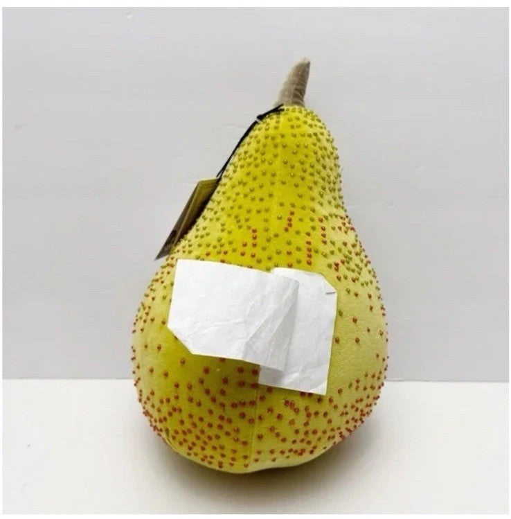 John Derian For Target 2024 14"x8" Beaded Pear Pillow Thanksgiving & Fall Decor