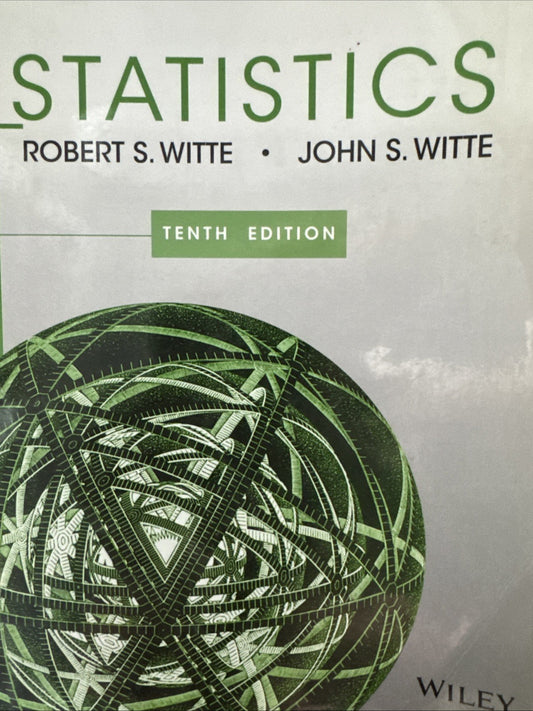 Good19  Statistics, Witte, John S. 10th Edition
