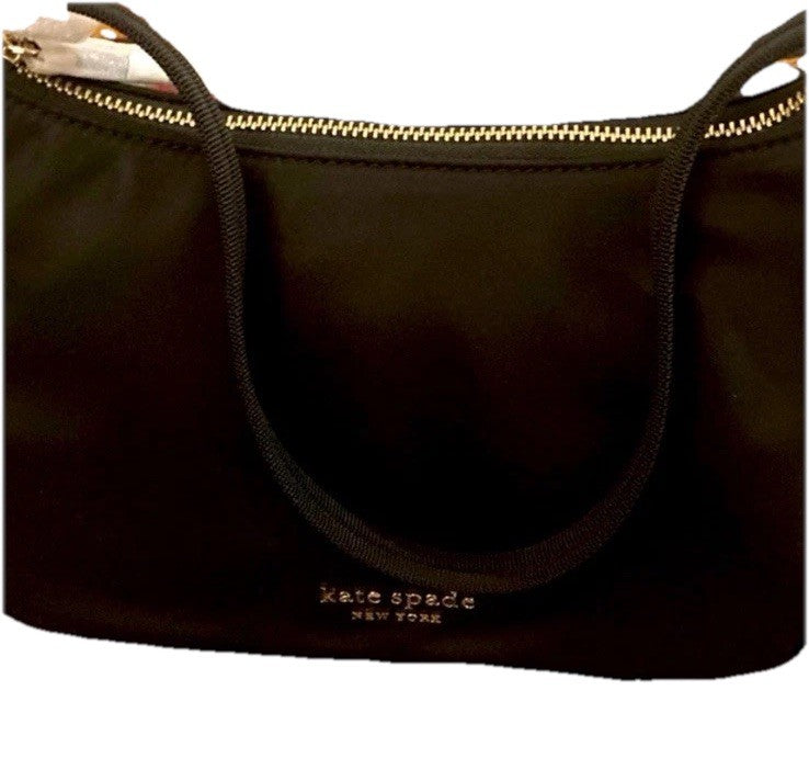 Kate Spade Black Nylon Mini hobo Bag 