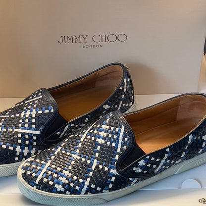 JIMMY CHOO Woven Sneakers, 38
