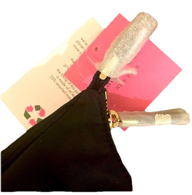 Kate Spade Black Nylon Mini hobo Bag 