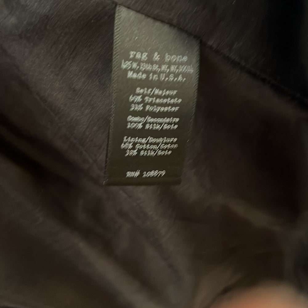 Rag & Bone Colorblock Crepe Blazer Silk Cotton Lining, 4